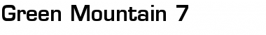 Download Green Mountain 7 Font Download Green Mountain 7 Font