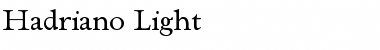 Download Hadriano-Light Font Download Hadriano-Light Font