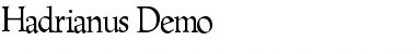 Download Hadrianus Demo Font Download Hadrianus Demo Font