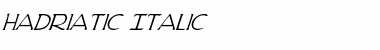 Download Hadriatic Italic Font Download Hadriatic Italic Font