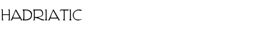 Download Hadriatic Font Download Hadriatic Font