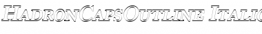 Download HadronCapsOutline Font Download HadronCapsOutline Font