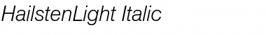 Download HailstenLight Font Download HailstenLight Font