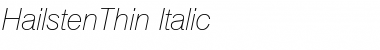 Download HailstenThin Font Download HailstenThin Font