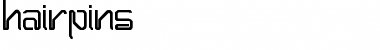 Download Hairpins Font Download Hairpins Font