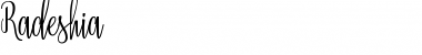 Download Radeshia Font Download Radeshia Font