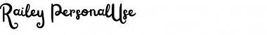 Download Railey-PersonalUse Font Download Railey-PersonalUse Font