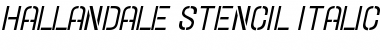 Download Hallandale Stencil Italic JL Font Download Hallandale Stencil Italic JL Font
