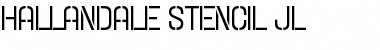 Download Hallandale Stencil JL Font Download Hallandale Stencil JL Font