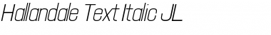 Download Hallandale Text Italic JL Font Download Hallandale Text Italic JL Font