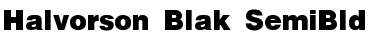 Download Halvorson-Blak-SemiBld Font Download Halvorson-Blak-SemiBld Font