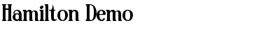 Download Hamilton Demo Font Download Hamilton Demo Font