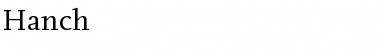 Download Hanch Font Download Hanch Font