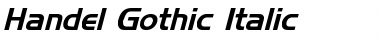 Download Handel Gothic Italic Font Download Handel Gothic Italic Font