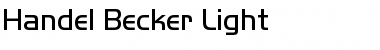 Download Handel Becker Light Font Download Handel Becker Light Font