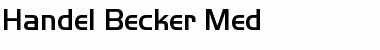 Download Handel Becker Med Font Download Handel Becker Med Font