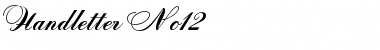 Download Handletter No12 Font Download Handletter No12 Font