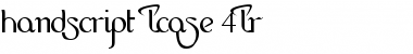 Download HandScript LCase 4LR Font Download HandScript LCase 4LR Font