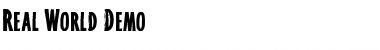 Download Real World - Demo Font Download Real World - Demo Font