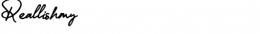 Download Reallishmy Font Download Reallishmy Font