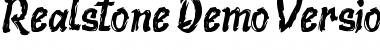 Download Realstone Demo Version Font Download Realstone Demo Version Font