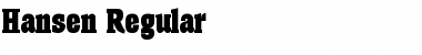 Download Hansen Font Download Hansen Font