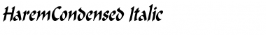 Download HaremCondensed Font Download HaremCondensed Font