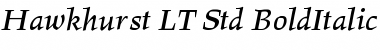 Download Hawkhurst LT Std BoldItalic Font Download Hawkhurst LT Std BoldItalic Font