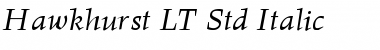 Download Hawkhurst LT Std Italic Font Download Hawkhurst LT Std Italic Font