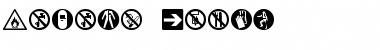 Download Hazard Signs Font Download Hazard Signs Font
