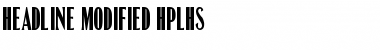 Download Headline Modified Font Download Headline Modified Font