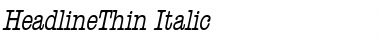 Download HeadlineThin Font Download HeadlineThin Font