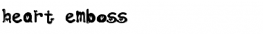 Download heart emboss Font Download heart emboss Font