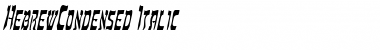 Download HebrewCondensed Font Download HebrewCondensed Font