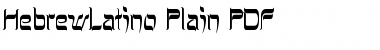 Download HebrewLatino Plain Font Download HebrewLatino Plain Font