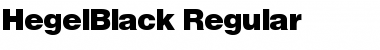 Download HegelBlack Font Download HegelBlack Font