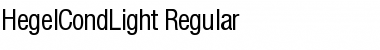 Download HegelCondLight Font Download HegelCondLight Font