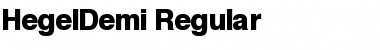 Download HegelDemi Font Download HegelDemi Font