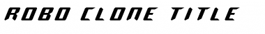 Download Robo-Clone Title Font Download Robo-Clone Title Font