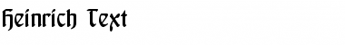 Download Heinrich Text Font Download Heinrich Text Font