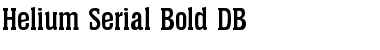 Download Helium-Serial DB Font Download Helium-Serial DB Font
