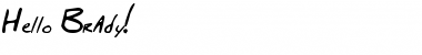 Download Hello Brady! Font Download Hello Brady! Font