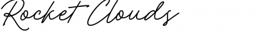 Download Rocket Clouds DEMO Font Download Rocket Clouds DEMO Font