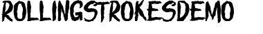 Download ROLLING STROKES DEMO Font Download ROLLING STROKES DEMO Font