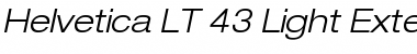 Download HelveticaNeue LT 43 LightExObl Font Download HelveticaNeue LT 43 LightExObl Font