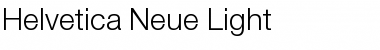 Helvetica Neue Light Font