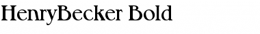 Download HenryBecker Font Download HenryBecker Font