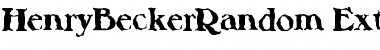 Download HenryBeckerRandom-ExtraBold Font Download HenryBeckerRandom-ExtraBold Font