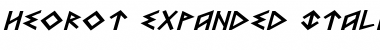 Download Heorot Expanded Italic Font Download Heorot Expanded Italic Font