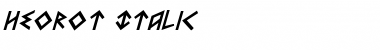 Download Heorot Italic Font Download Heorot Italic Font